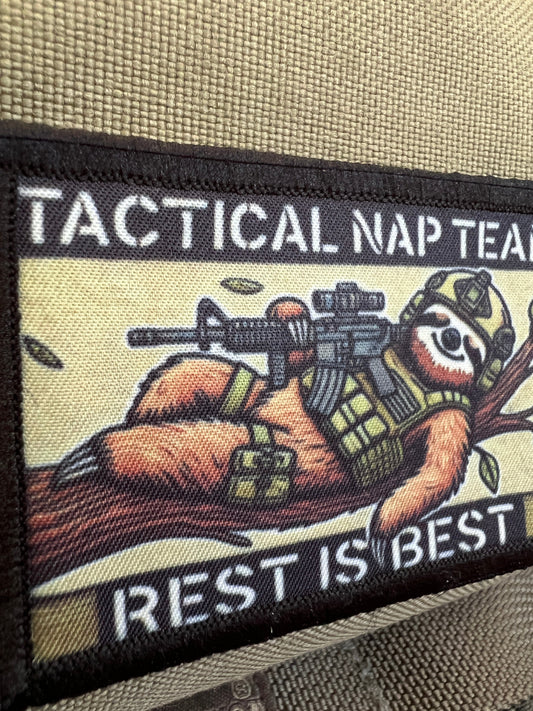 Join the Tactical Nap Team with the Morale Patch by Redheaded Productions