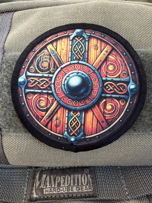 Let Loose Your Inner Warrior with the Viking Shield Morale Patch by Redheaded Productions