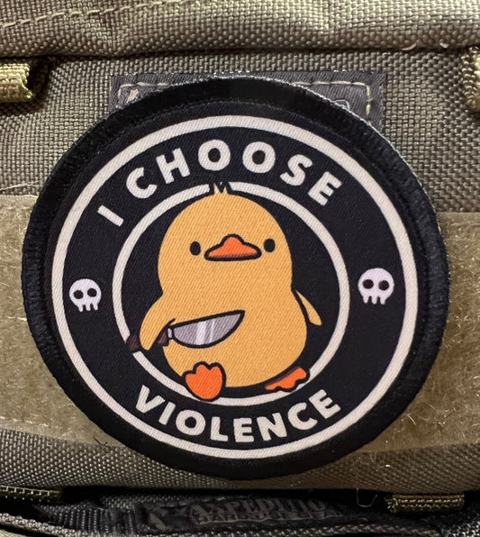 Let Out Your Inner Warrior with RedheadedTshirts.com's "I Choose Violence" Velcro Morale Patch!