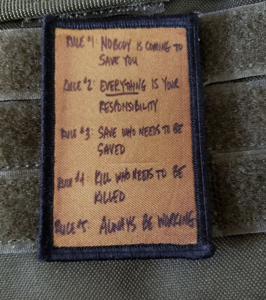 Master the Art of Tactical Operations with Redheadedtshirts.com's Killhouse Rules Velcro Morale Patch