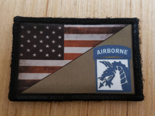 Proudly Represent the "18th Airborne Corps" with the Velcro Morale Patch by Redheaded Productions
