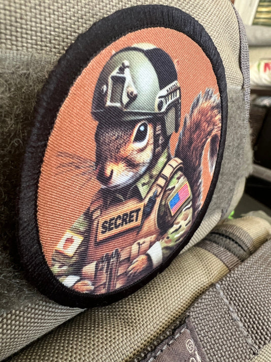 Reveal Your Inner Operative with the Secret Squirrel Tactical Morale Patch by Redheaded Productions