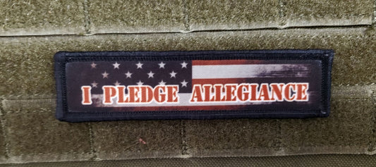 Show Your Patriotism with the "I Pledge Allegiance" 1x4 Morale Patch by Redheaded Productions