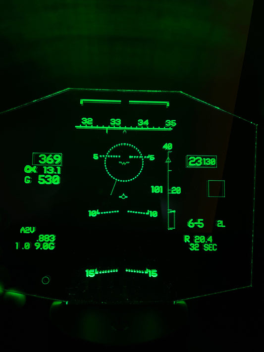 Soar to New Heights with Redheadedtshirts.com's F-15E Strike Eagle Heads Up Display LED Light