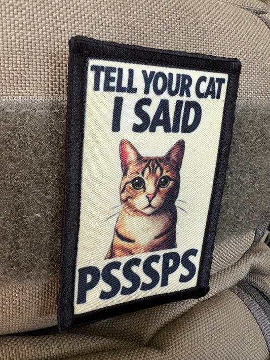 Funny Cat Velcro morale Patches