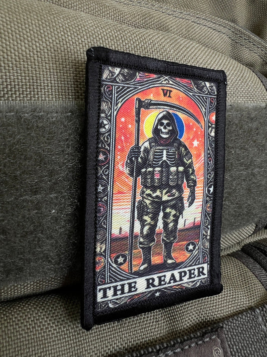 The Reaper Tarot Card Custom Velcro Morale patch