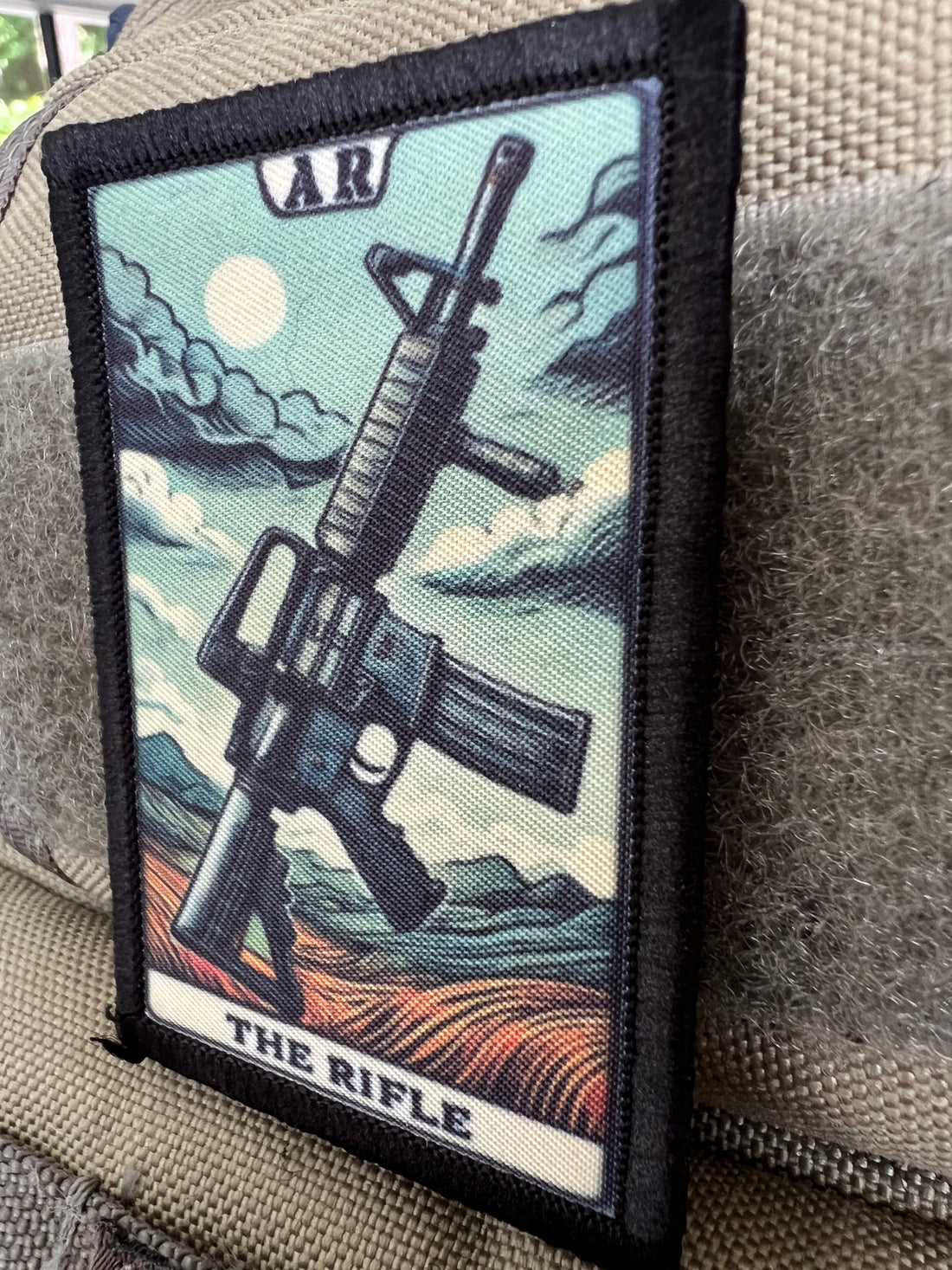 The Rifle Funny Tarot Card morale patch