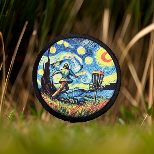 The Van Gogh Disc Golf Morale Patch by Redheaded Productions