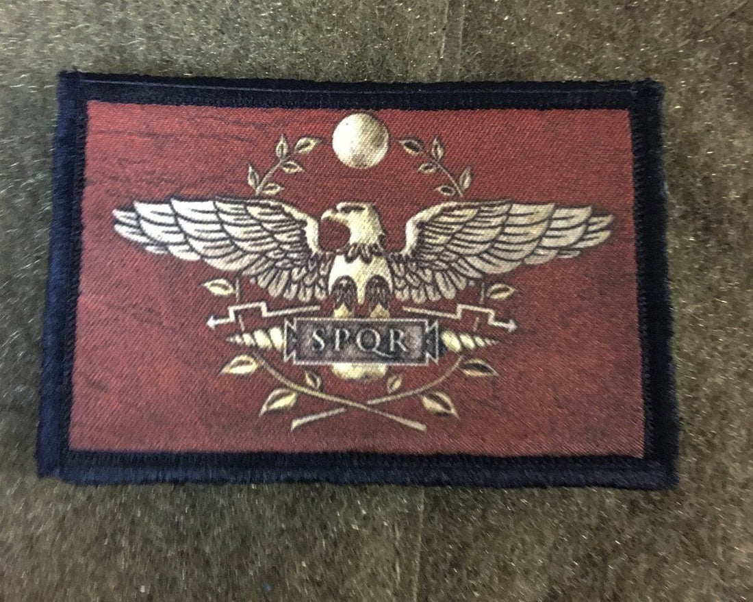 Unleash the Warrior Within: Redheaded Production's SPQR Roman Legion Velcro Morale Patch"