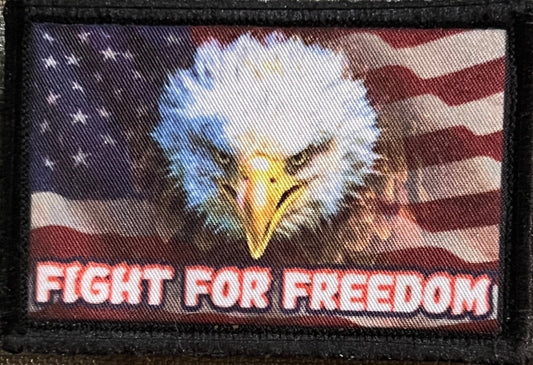 Unleash Your Patriotism with the "Fight for Freedom" Velcro Morale Patch