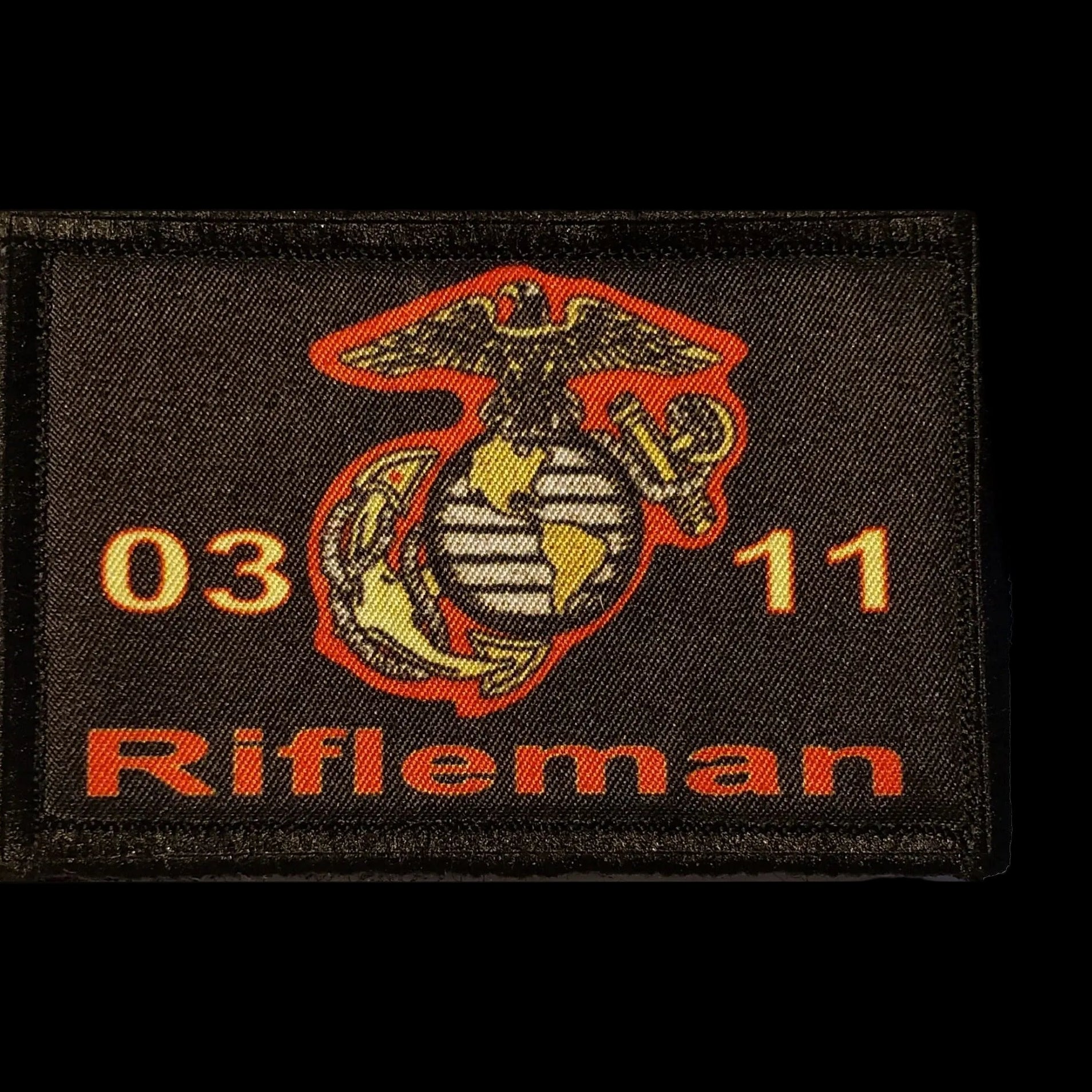 Redheaded T-Shirts 0311 USMC Marine Rifleman Hook & Loop Morale Patch ...