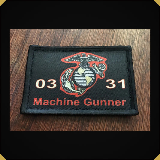 0331 USMC Marine Machine Gunner Morale Patch