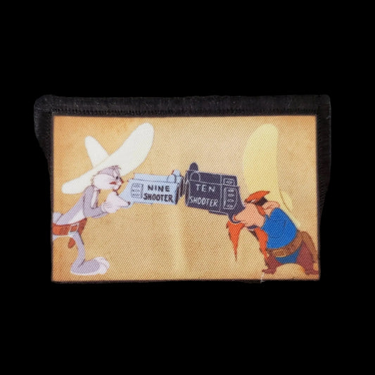10 Shooter Bugs Bunny and Yosemite Sam 2x3 Looney Tunes themed Morale Patch