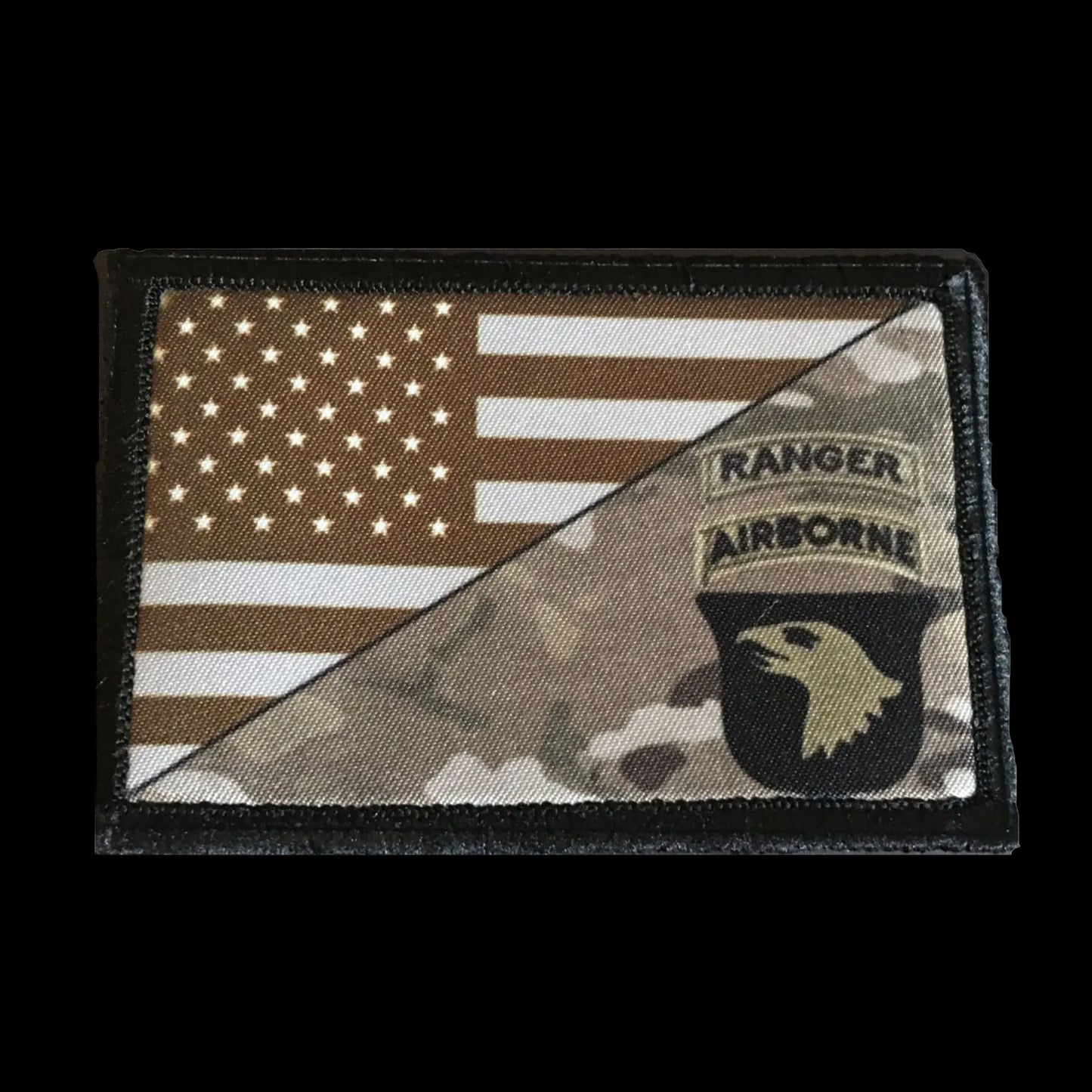 101st Screaming Eagles AIRBORNE RANGERS Multicam Morale Patch