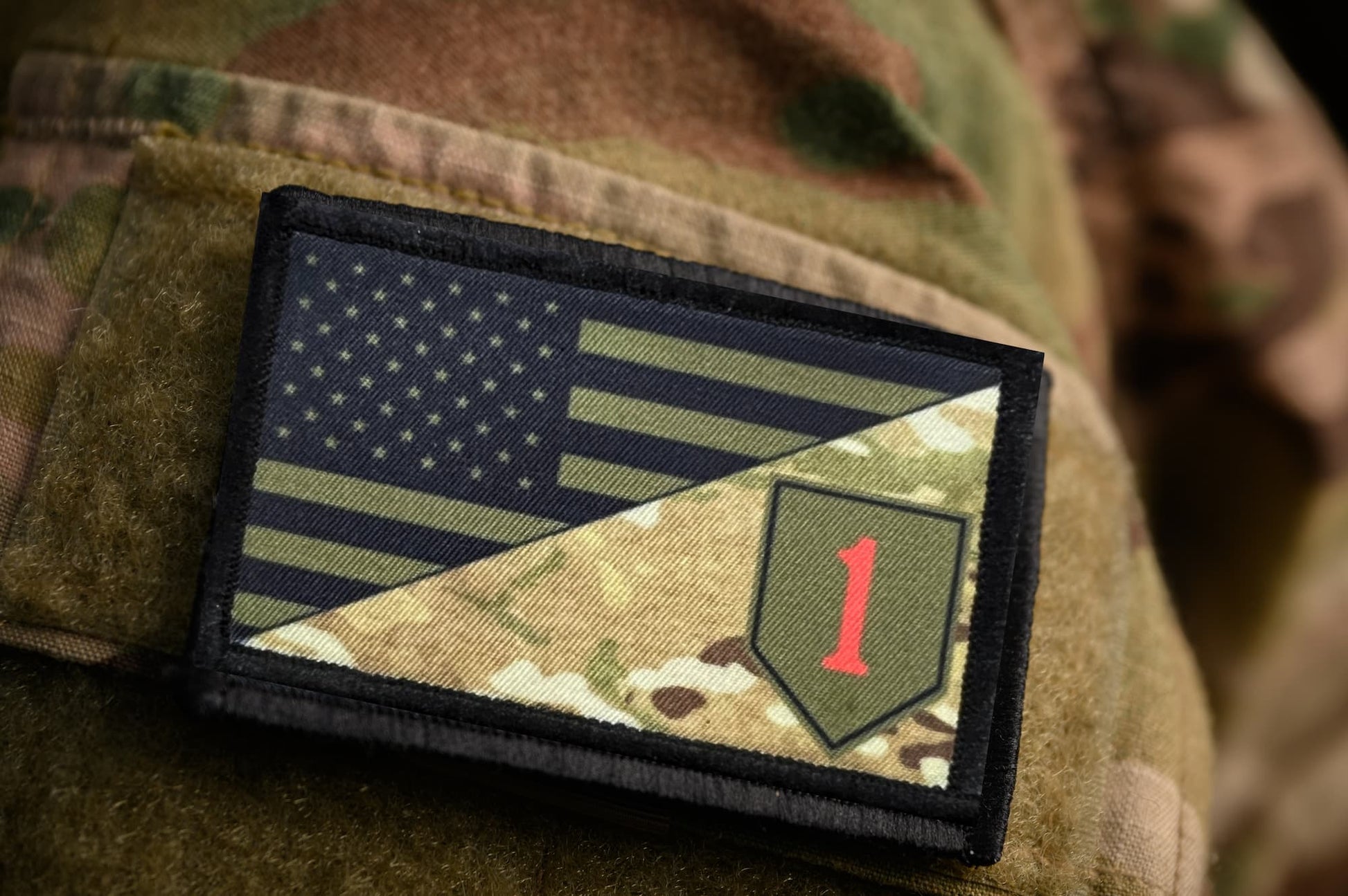 US Army 1 infantry Division Big Red One Morale Patch