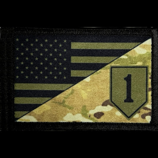 US Army 1st Division Subdued Morale Patch