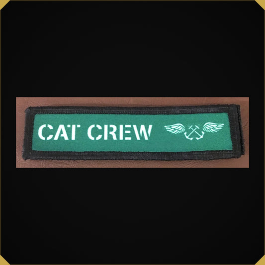 1x4 CAT Crew Boatswain's Mate Green Shirt Morale Patch