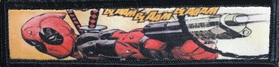 1x4 Deadpool 'Bam Bam' Morale Patch Morale Patches Redheaded T Shirts 