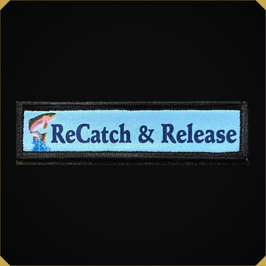 1x4 Recatch and Release Fly Fishing Morale Patch