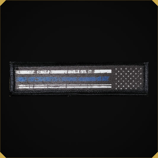 1x4 Thin Blue Line USA Flag Morale Patch