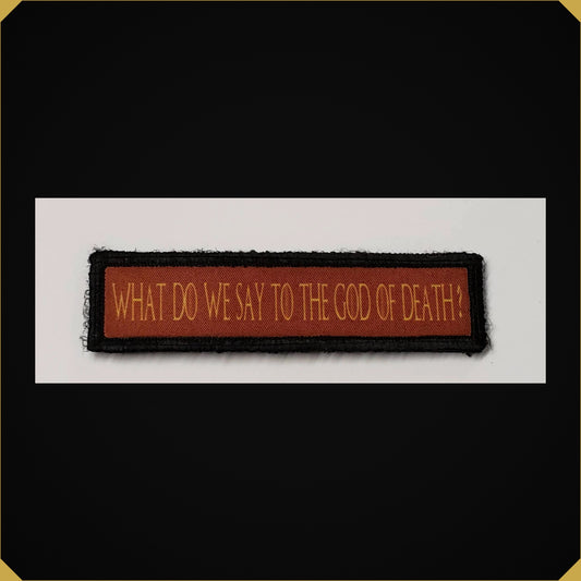 1x4 Thrones Arya What Do We Say To the God of Death Morale Patch