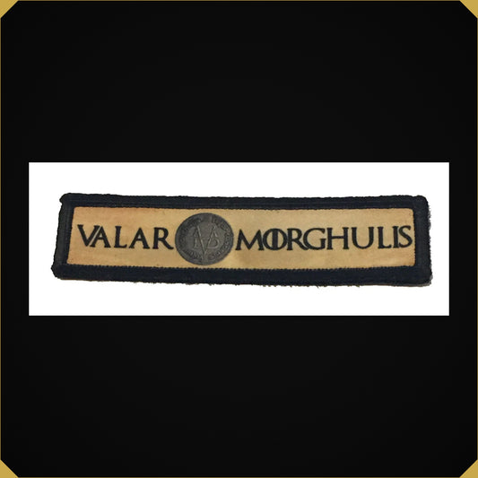 1x4" Valar Morghulis Game of Thrones Morale Patch