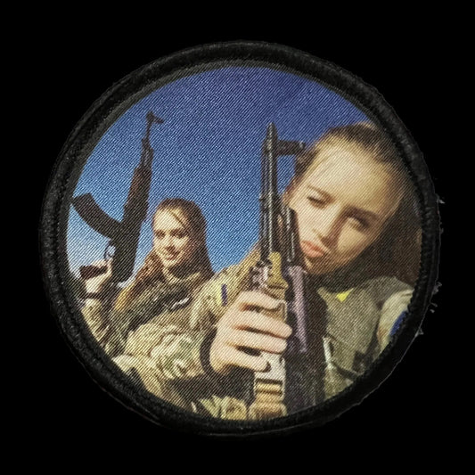 3" Female Ukrainian Soldiers Morale Patch
