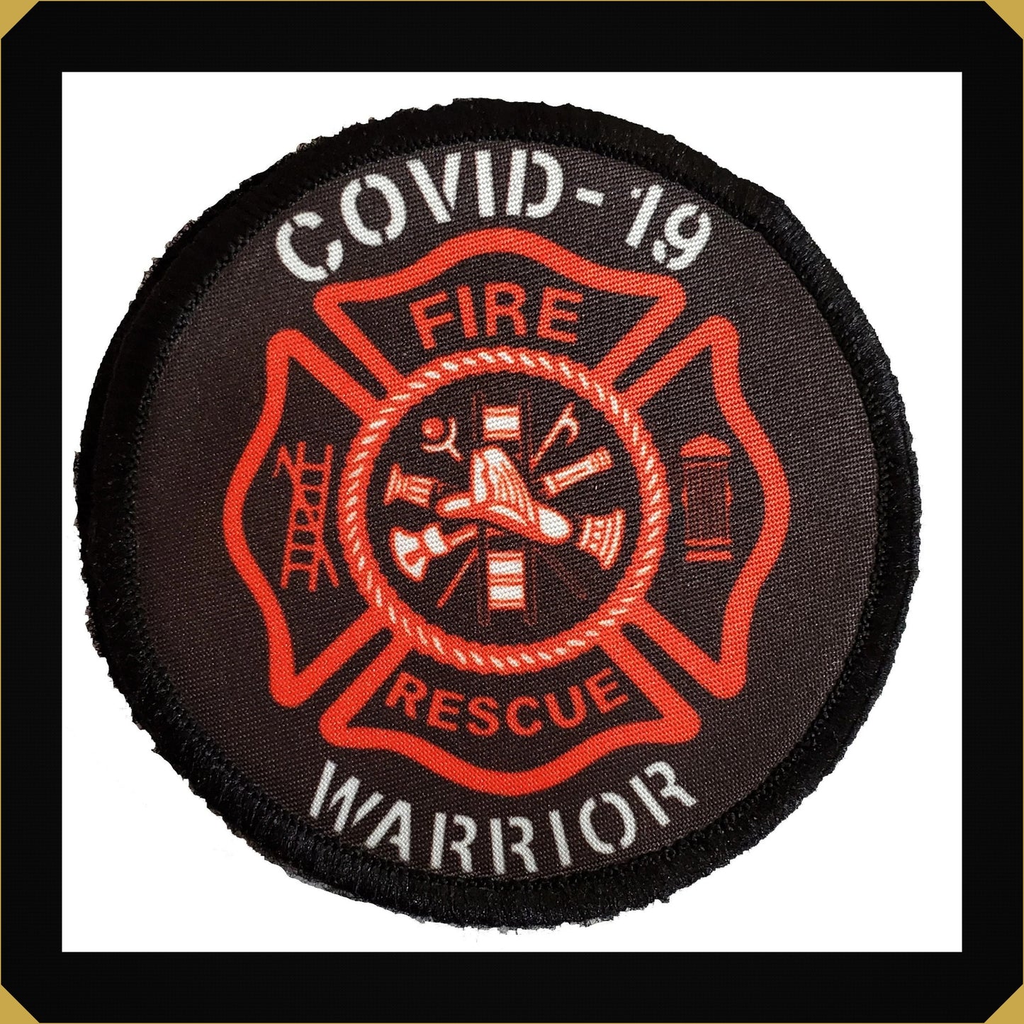 3" Fire & Rescue Covid-19 Warrior Morale Patch