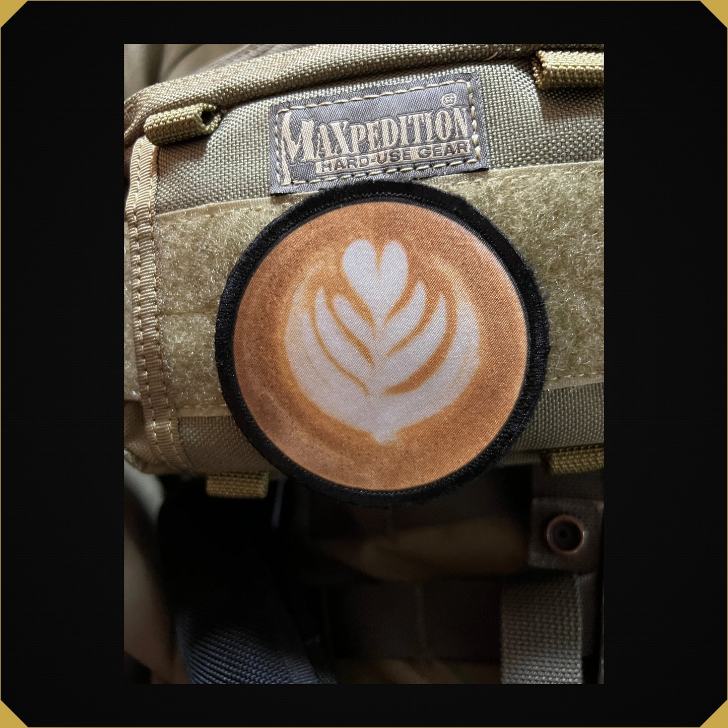 3" Latte Foam Art Morale Patch