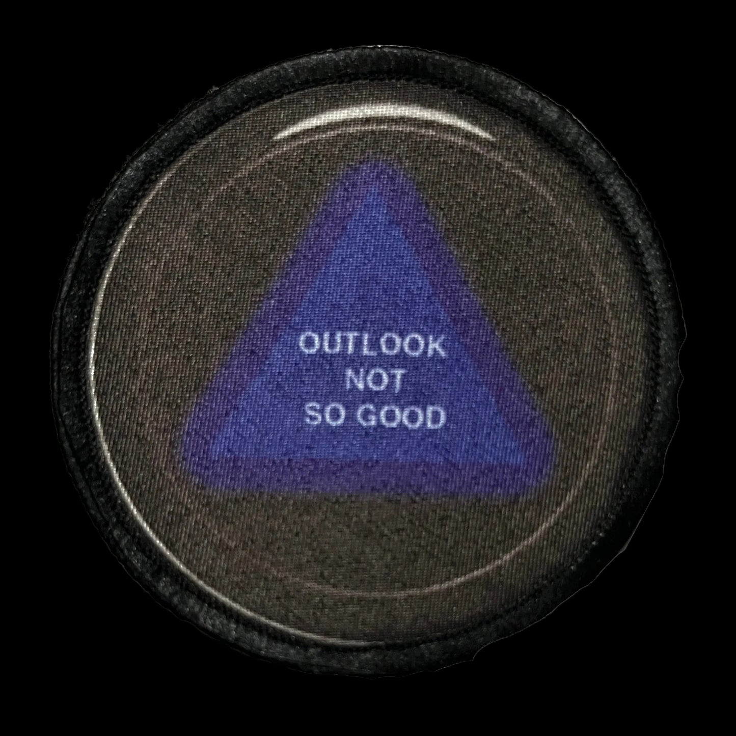 3" Magic 8 Ball "Outlook Not So Good" Morale Patch