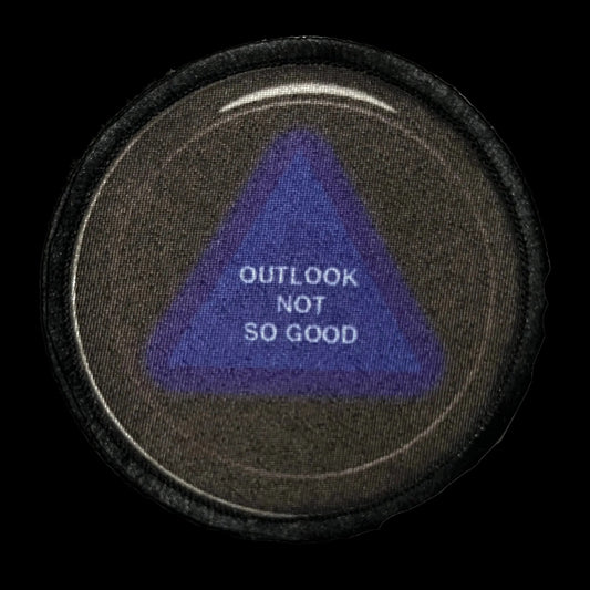3" Magic 8 Ball "Outlook Not So Good" Morale Patch
