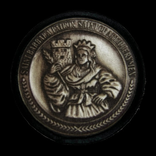 3" St Barbara Medal Patron Saint of Artillerymen Morale Patch