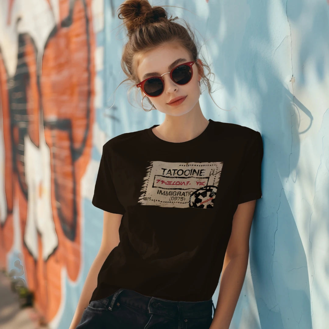 Star Wars Tatooine Passport Stamp T Shirt