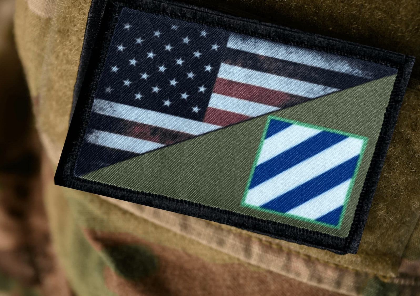 US Army 3rd infantry Division USA Flag Morale Patch