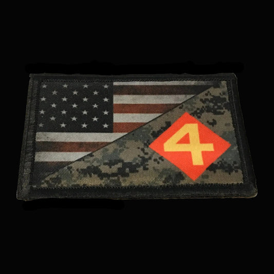 US Marines 4th Marine Division Morale Patch