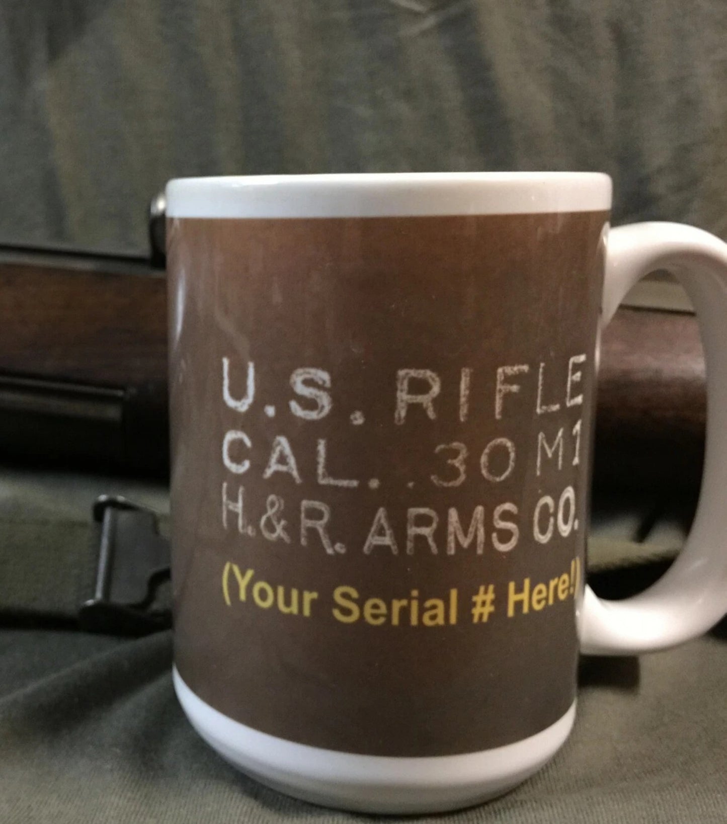 H&R M1 Garand PERSONALIZED Receiver Coffee Mug