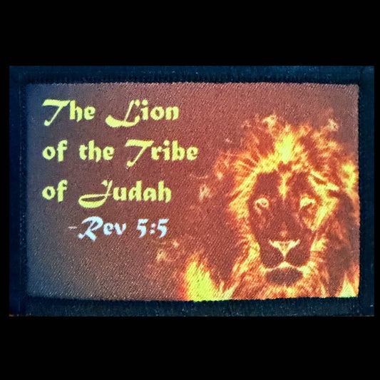 Revelation 5:5 Lion and the Tribe of Judah Christian Morale Patch