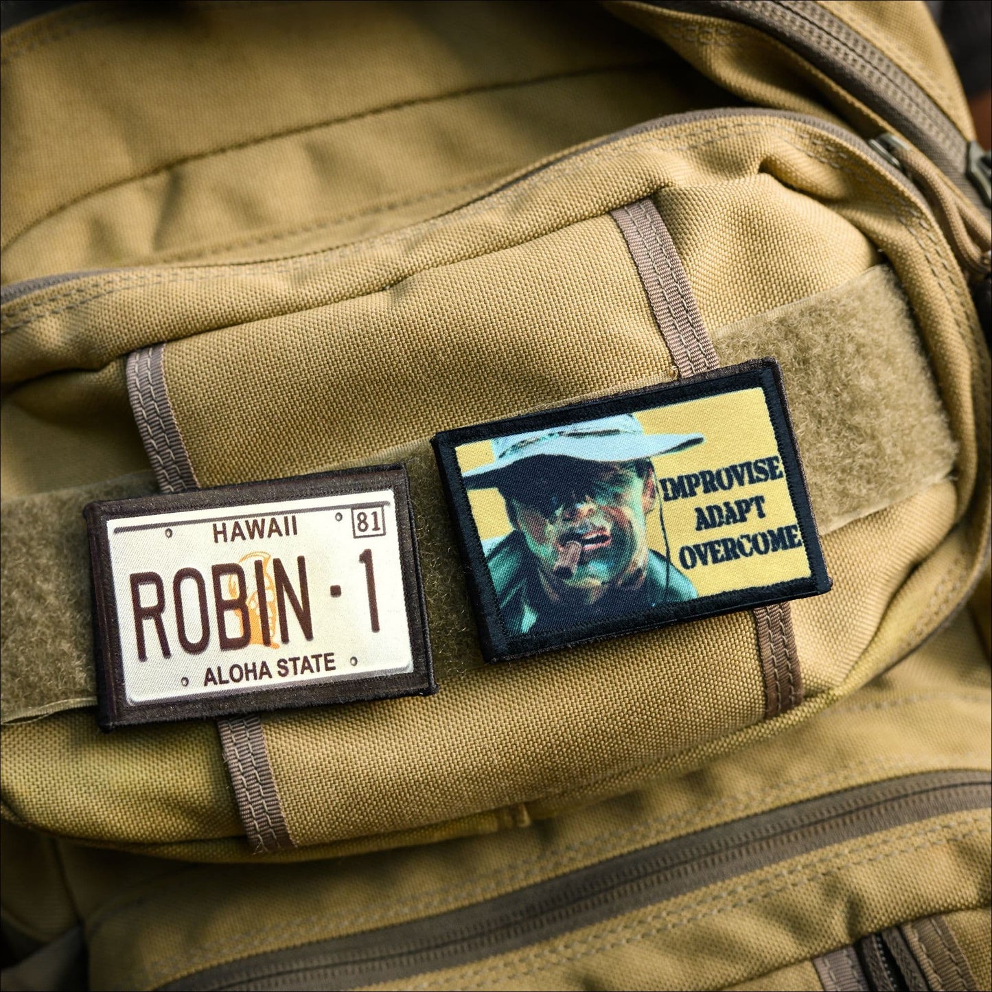 Magnum PI Ferrari 308 LIcense plate Robin 1 Morale Patch