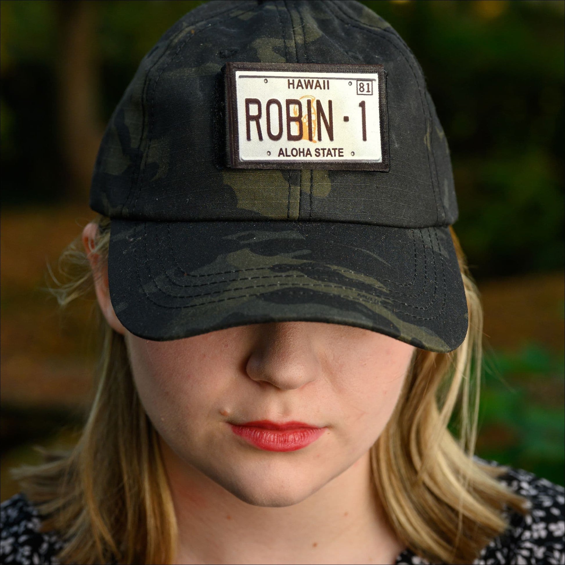 Magnum PI Ferrari 308 LIcense plate Robin 1 Morale Patch