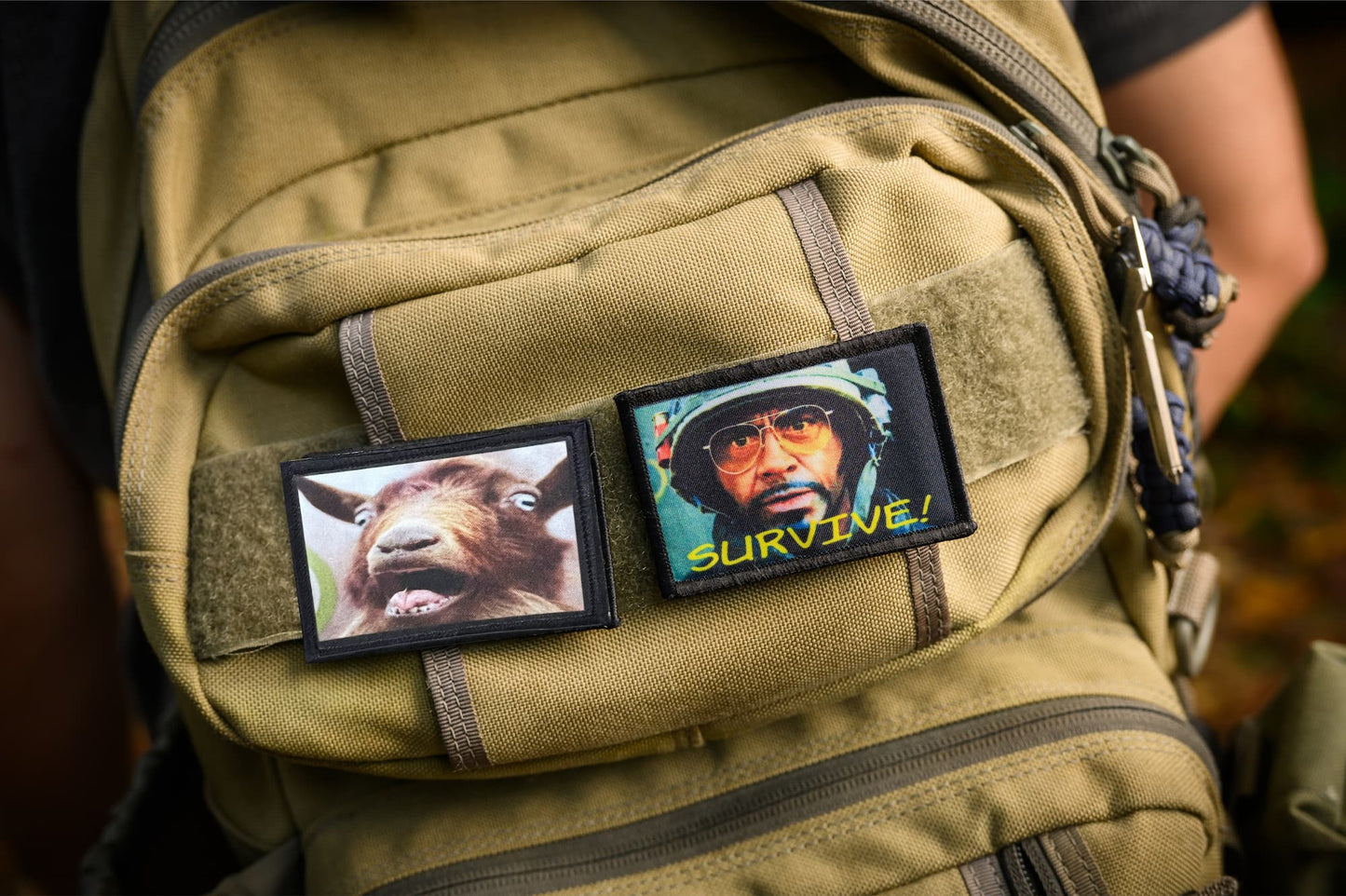 Screaming Goat Meme Funny Morale Patch