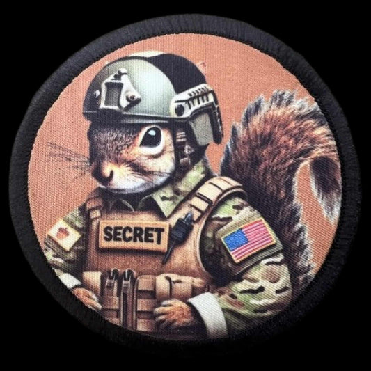 Secret Squirrel Hook and Loop Morale Patch