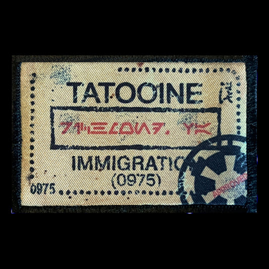 Tatooine Star Wars Passport Stamp Morale Patch