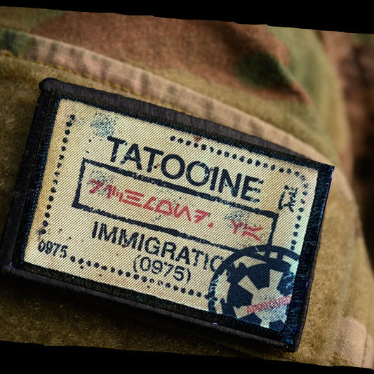 Star Wars Tattoine Passport Stamp Morale Patch