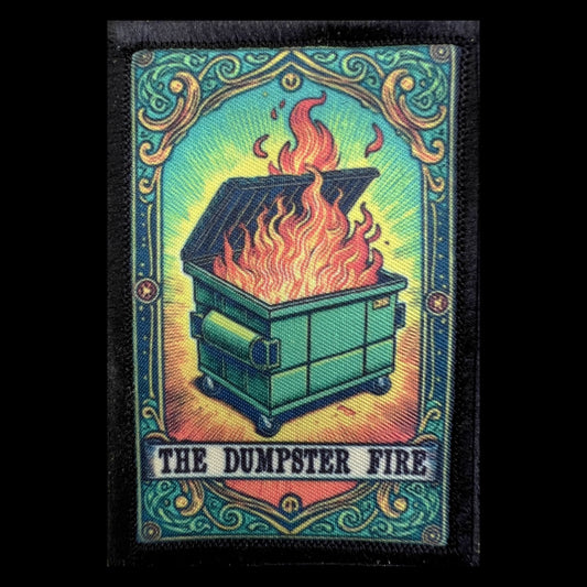 Dumpster Fire Tarot Card Morale Patch