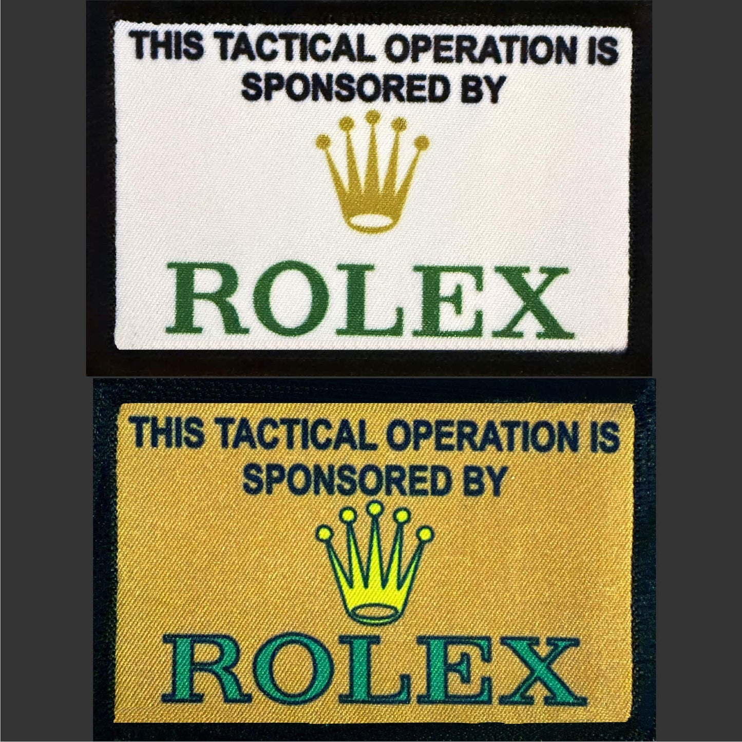 Rolex Sponsored Tactical Operation Morale Patch