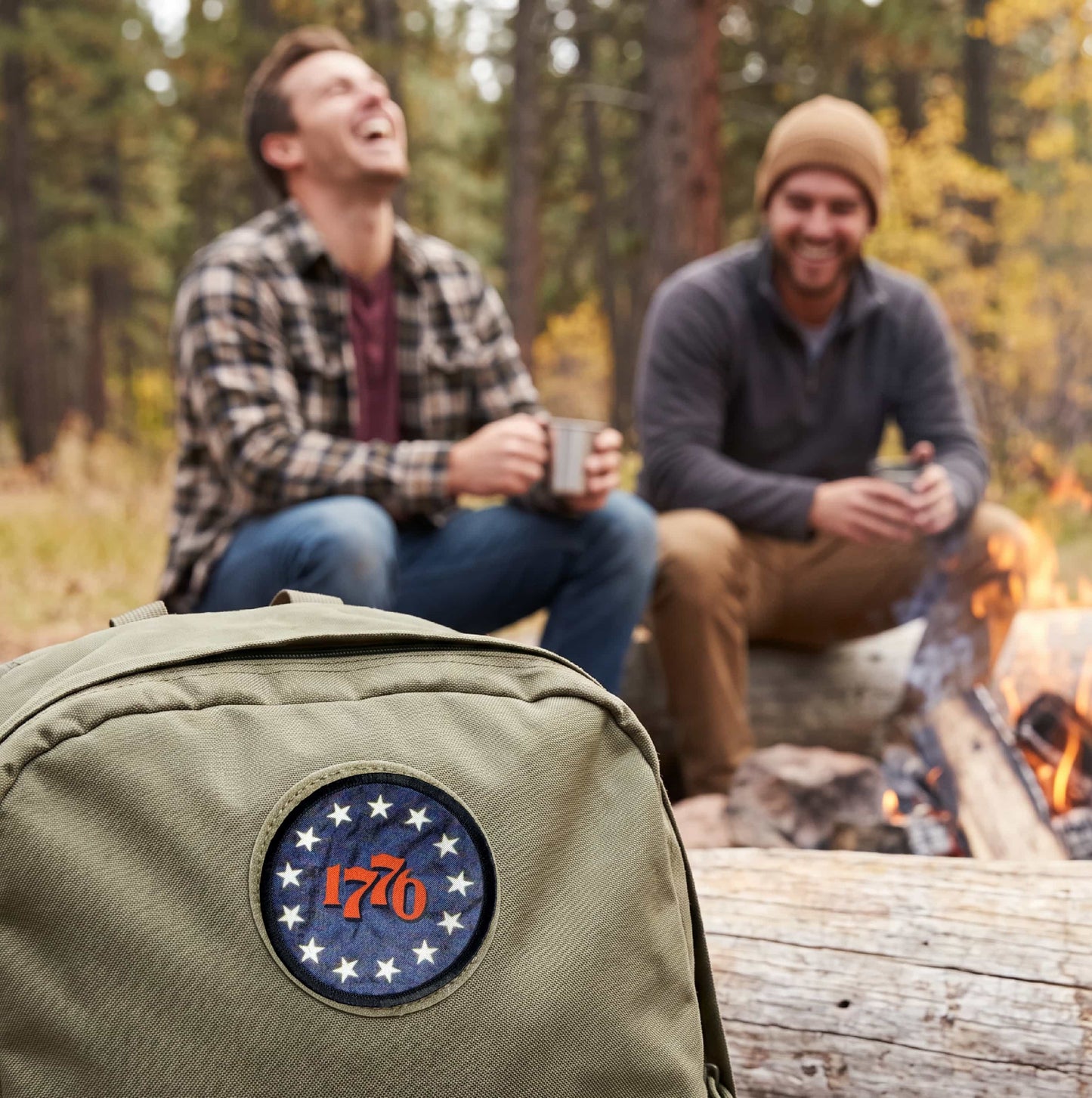 1776 Thirteen Stars Morale Patch hook and loop backing for attachment to plate carriers and tactical gear