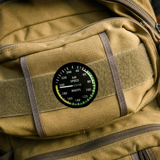 Airplane Airspeed Indicator Morale Patch