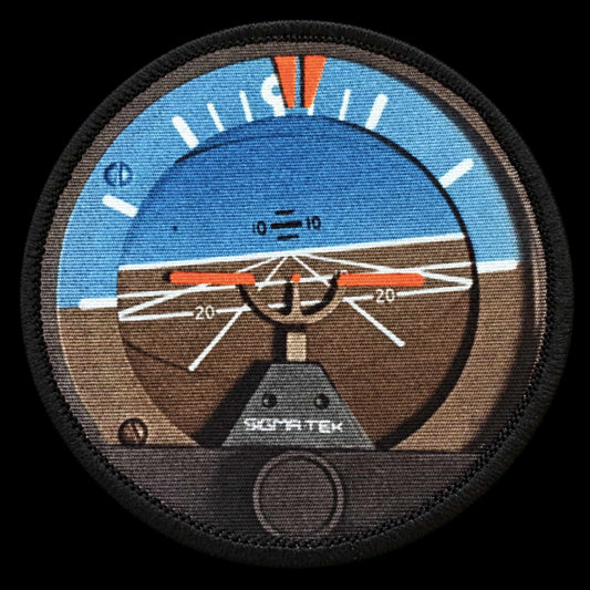 Artificial Horizon Aviation Morale Patch presented as a gift for pilots and aircrew