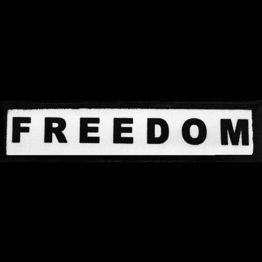 Charlie Kirk Freedom 1x4 Hook and Loop Morale Patch