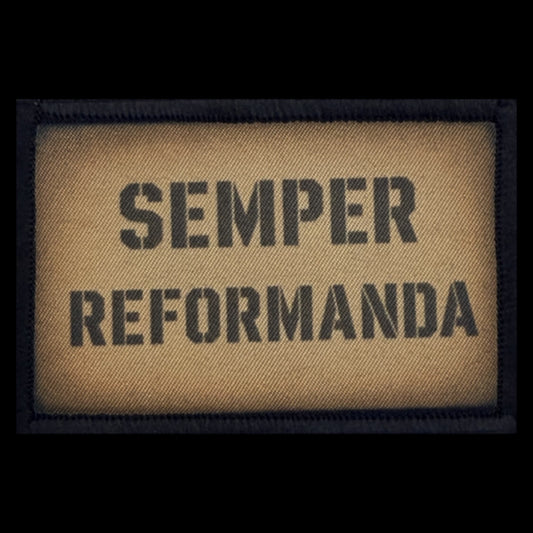 Semper Reformanda Christian Morale Patch